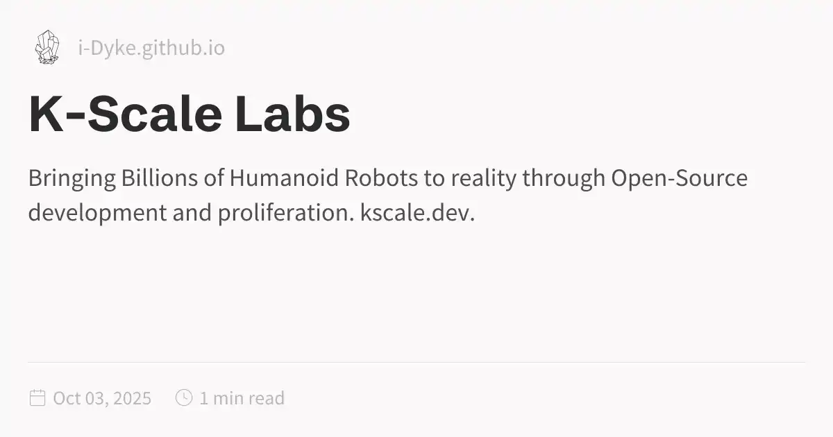 K-Scale Labs