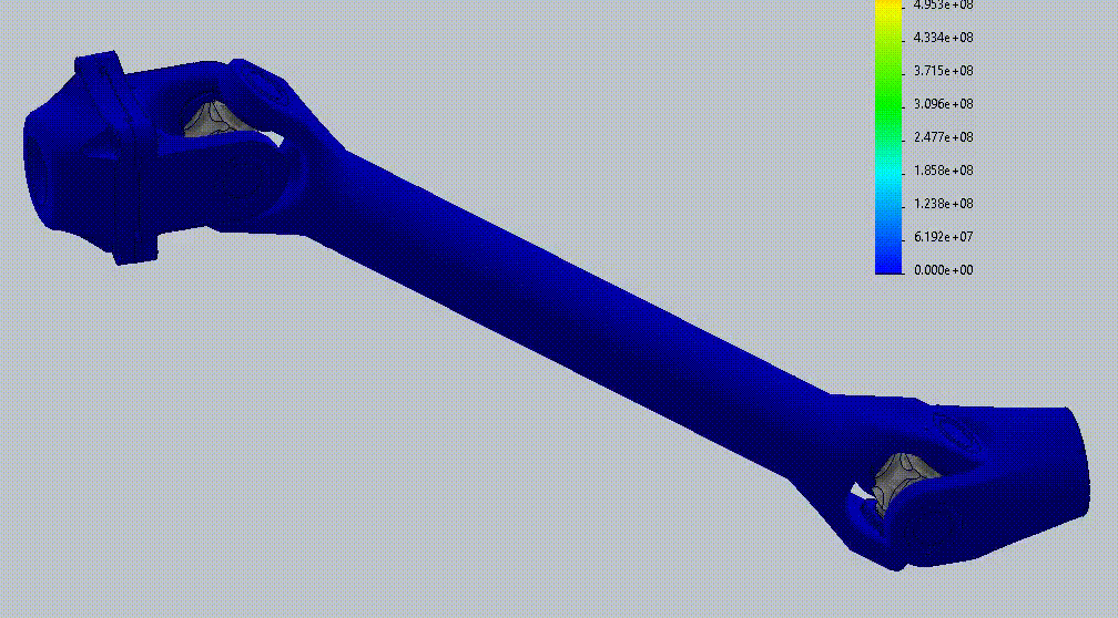 Rear Shaft Deformation FEA